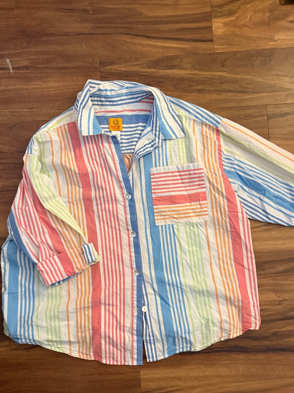 Ruby Rd. Men's Multicolor Striped Button-Down Shirt
